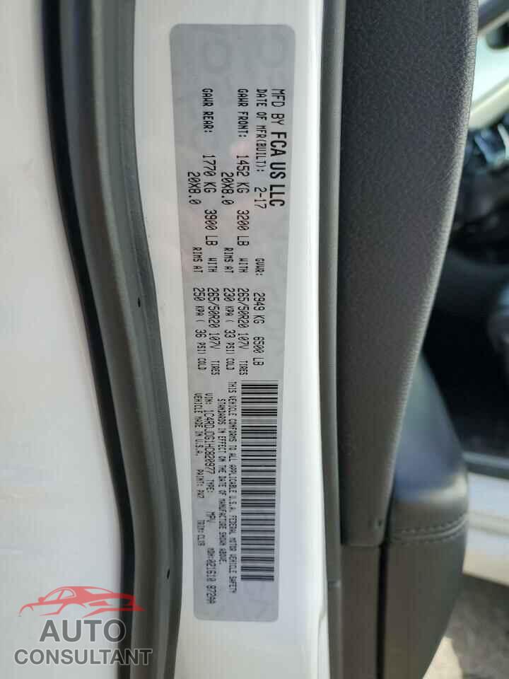 DODGE DURANGO 2017 - 1C4RDJDG1HC820977