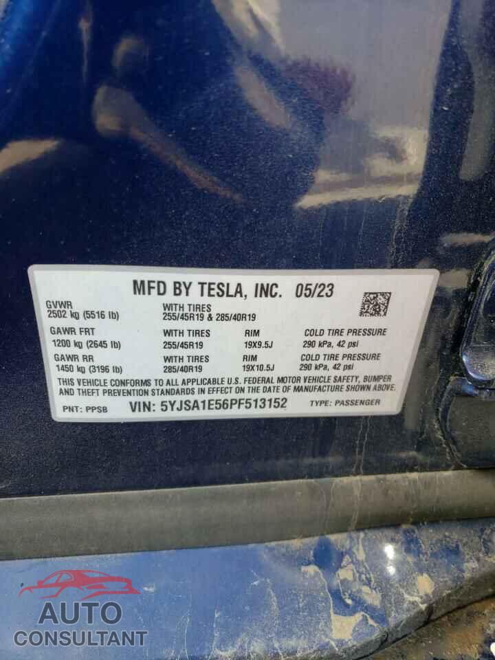 TESLA MODEL S 2023 - 5YJSA1E56PF513152