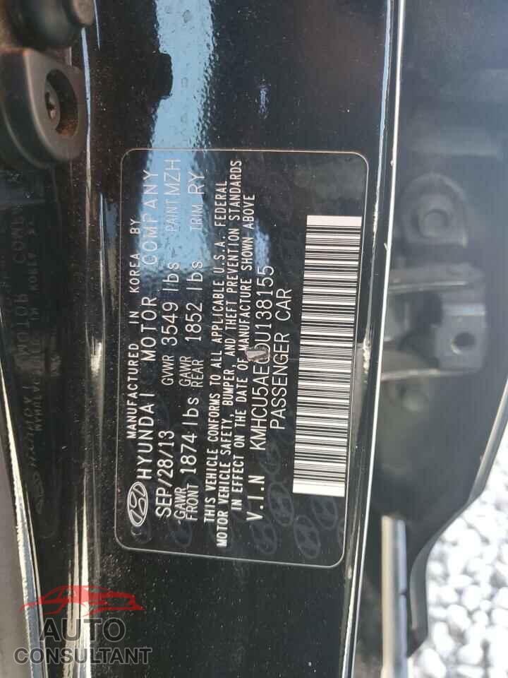 HYUNDAI ACCENT 2013 - KMHCU5AE0DU138155
