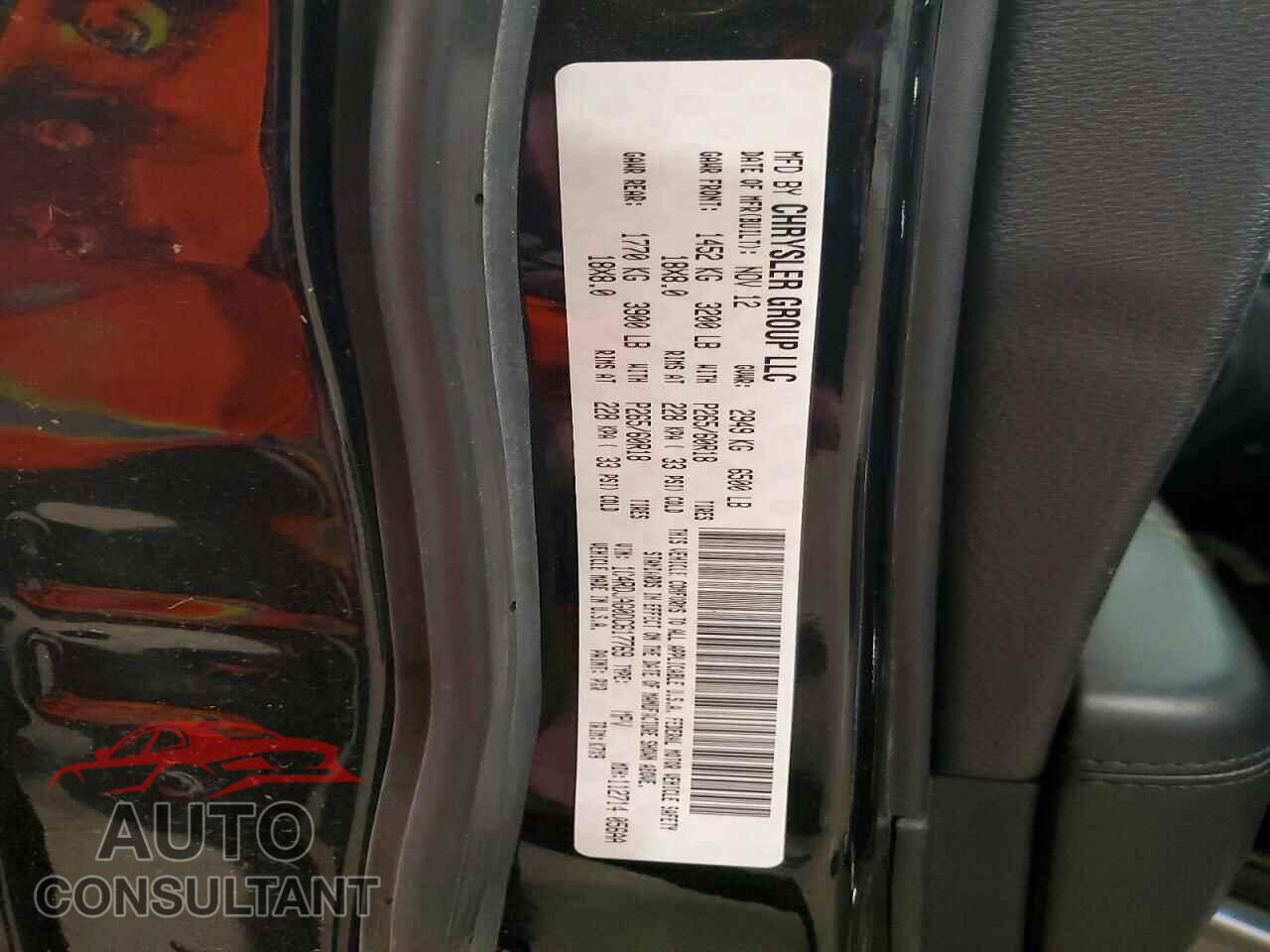 DODGE DURANGO 2013 - 1C4RDJAG0DC617769