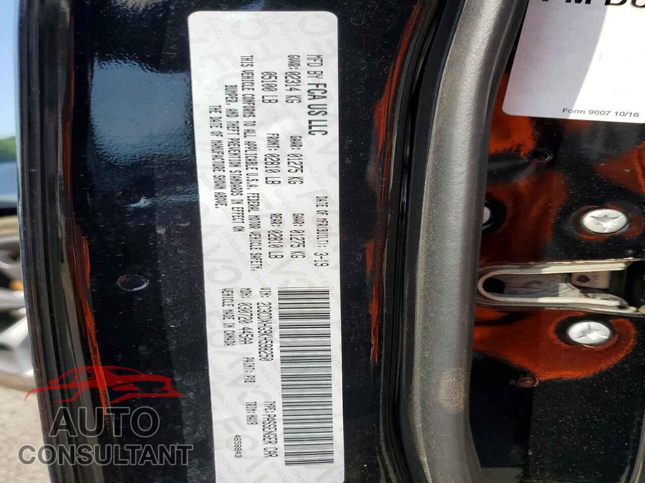 DODGE CHARGER 2019 - 2C3CDXHG9KH598250