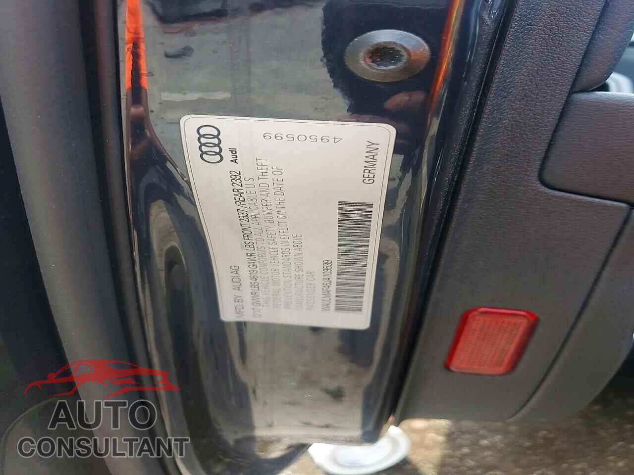 AUDI A4 2018 - WAULMAF46JA109539