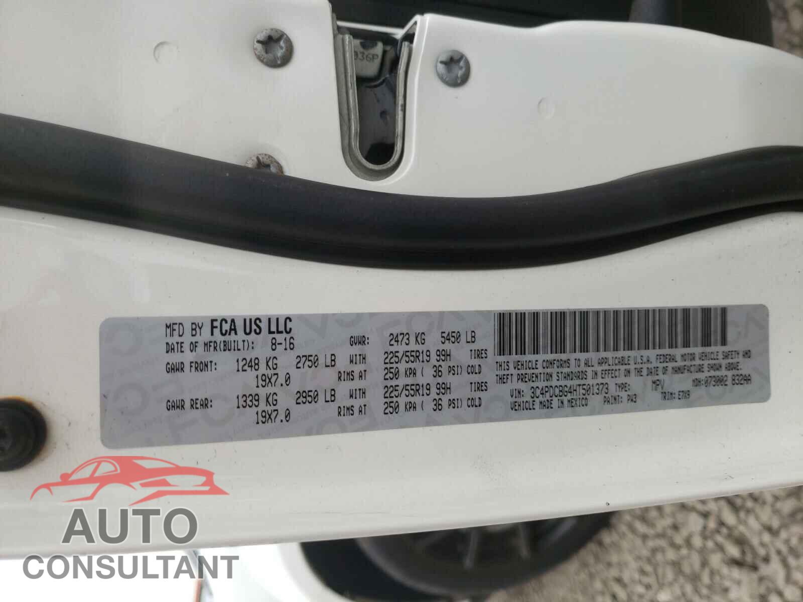 DODGE JOURNEY 2017 - 3C4PDCBG4HT501373