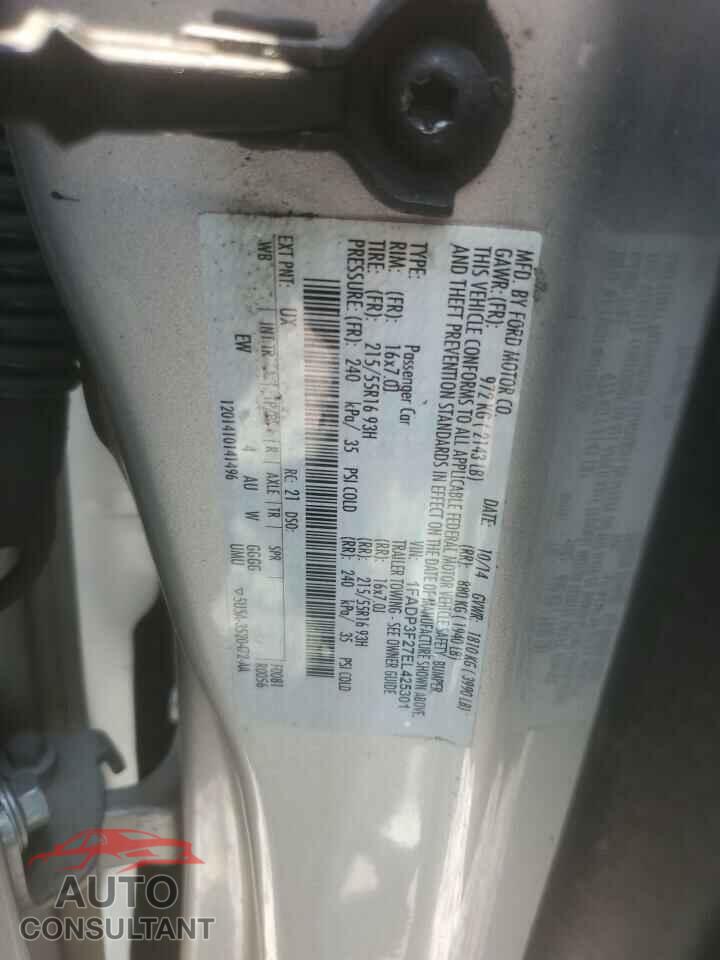 FORD FOCUS 2014 - 1FADP3F27EL425301