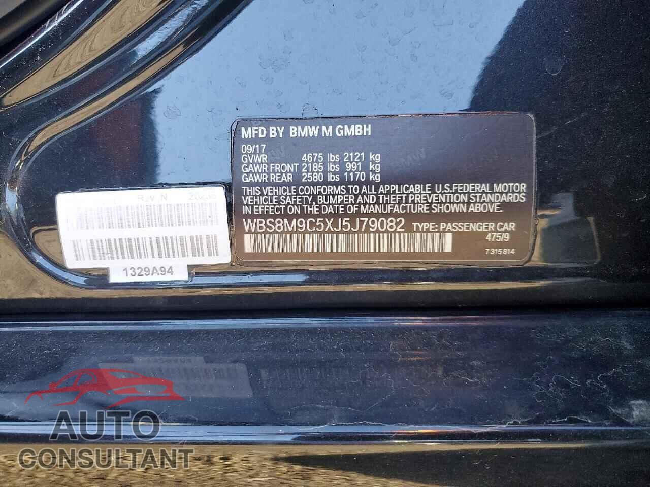 BMW M3 2018 - WBS8M9C5XJ5J79082