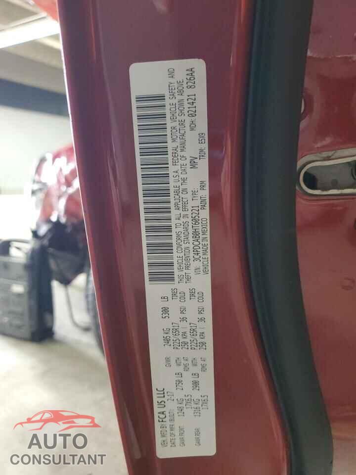 DODGE JOURNEY 2017 - 3C4PDCAB0HT605221