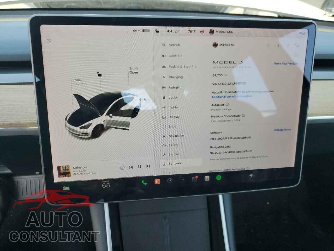 TESLA MODEL 3 2020 - 5YJ3E1EA1LF658745