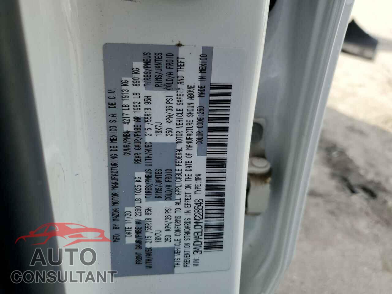 MAZDA CX30 2021 - 3MVDMABL0MM228648
