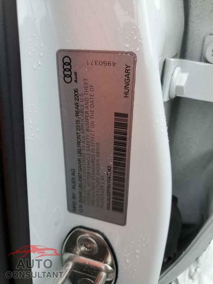 AUDI A3 2017 - WAUAUGFF9H1047043
