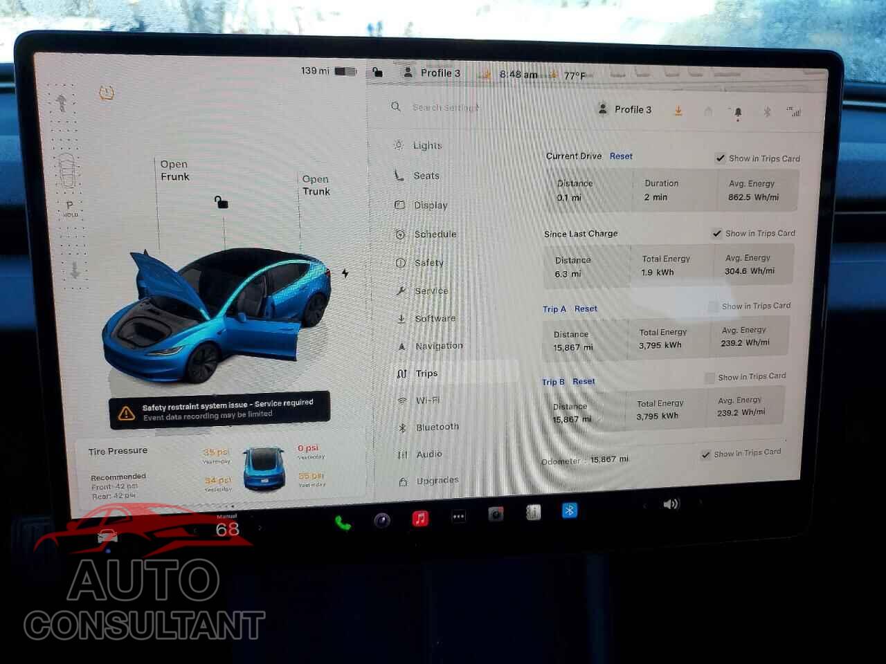TESLA MODEL 3 2024 - 5YJ3E1EA3RF744129