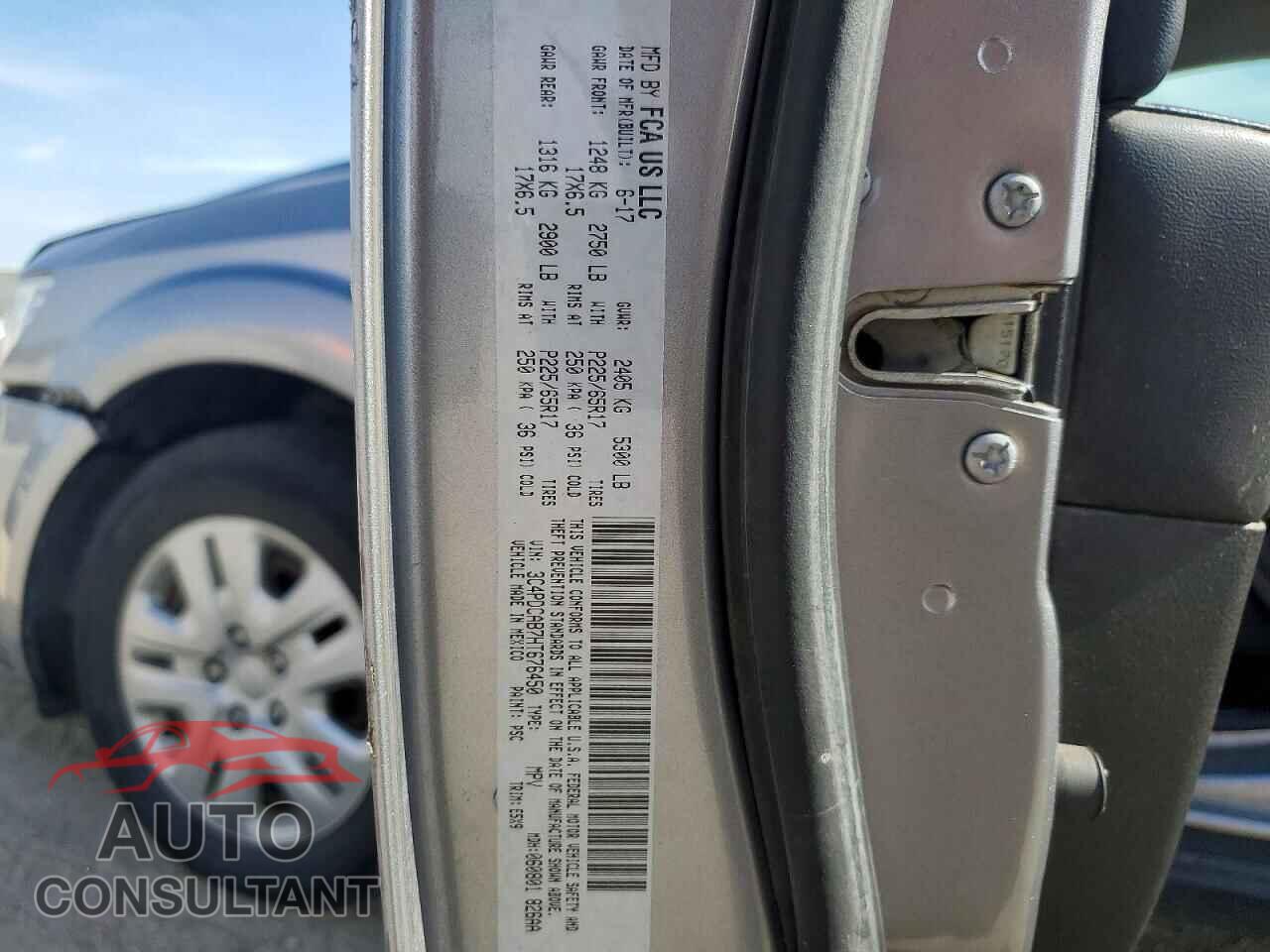 DODGE JOURNEY 2017 - 3C4PDCAB7HT676450