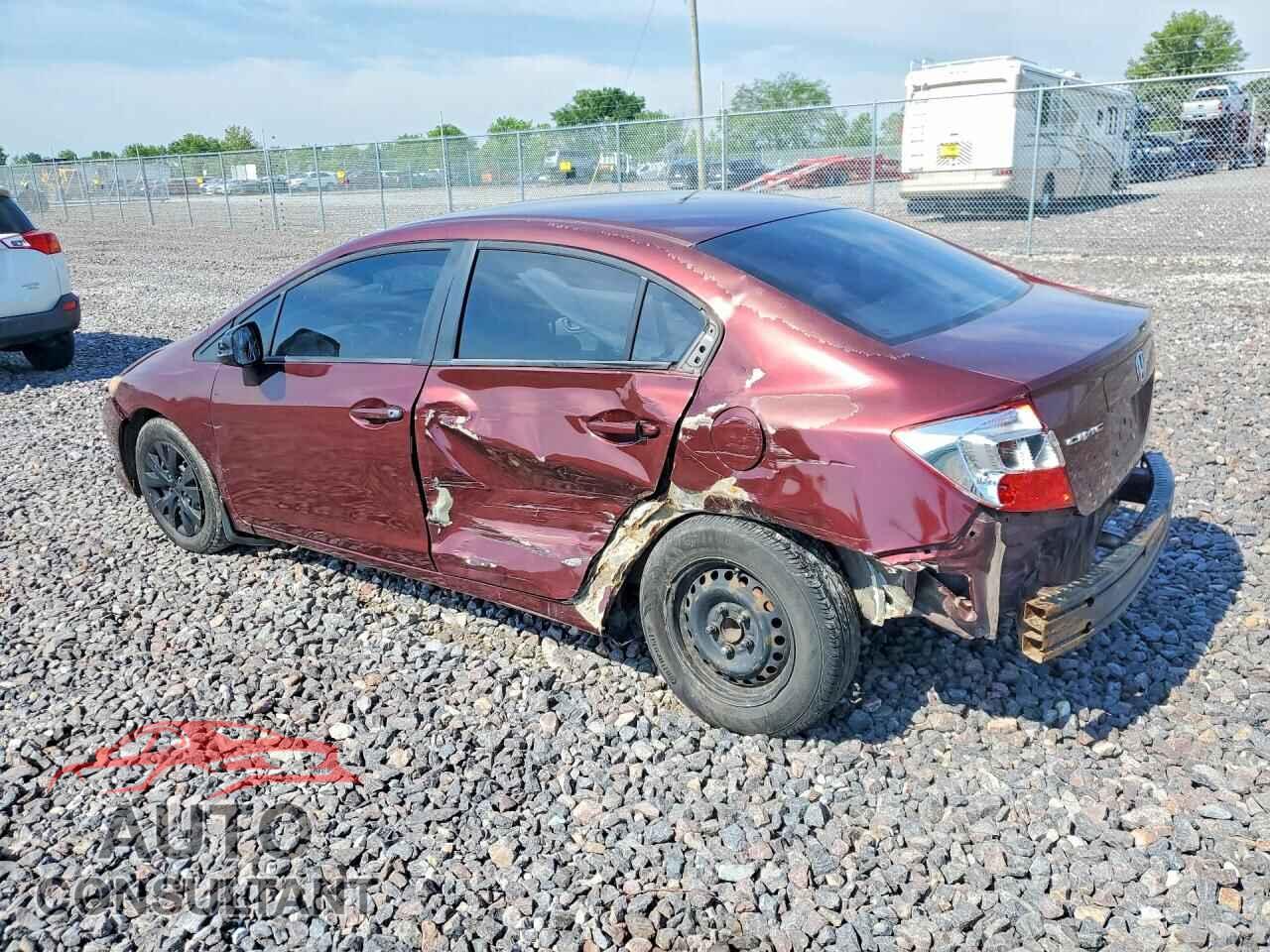 HONDA CIVIC 2012 - 19XFB2F56CE037598