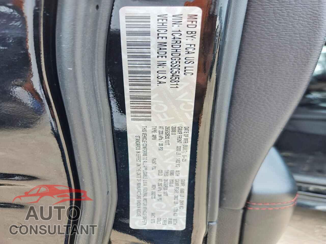DODGE DURANGO 2025 - 1C4RDHDG5SC545811
