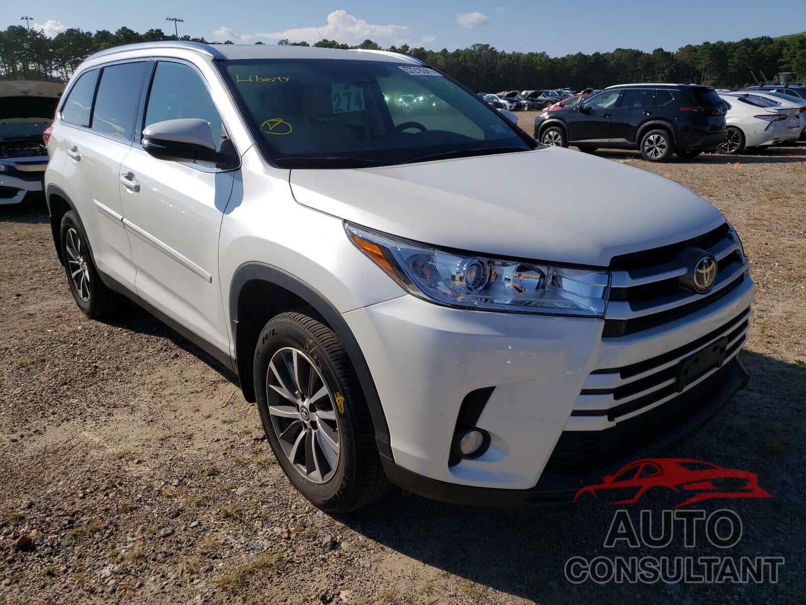 TOYOTA HIGHLANDER 2019 - 5TDJZRFH9KS621460