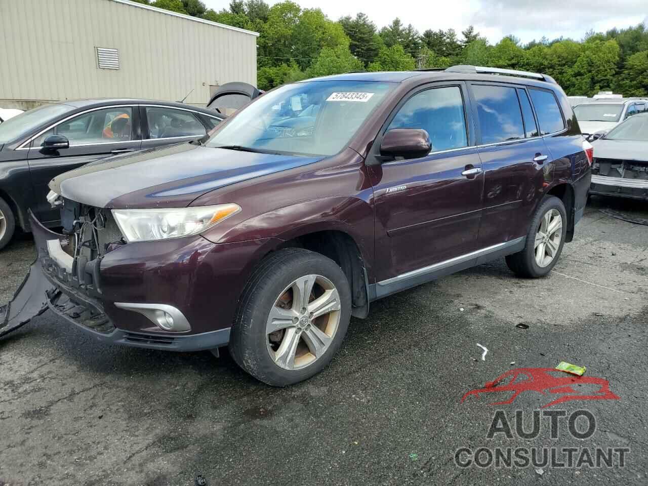 TOYOTA HIGHLANDER 2012 - 5TDDK3EH5CS138646