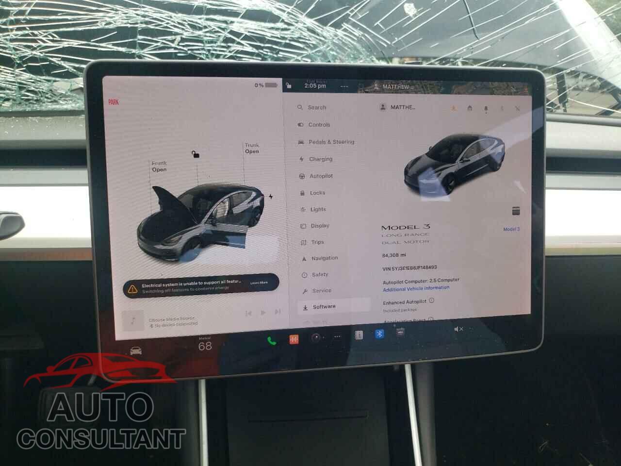 TESLA MODEL 3 2018 - 5YJ3E1EB6JF148493