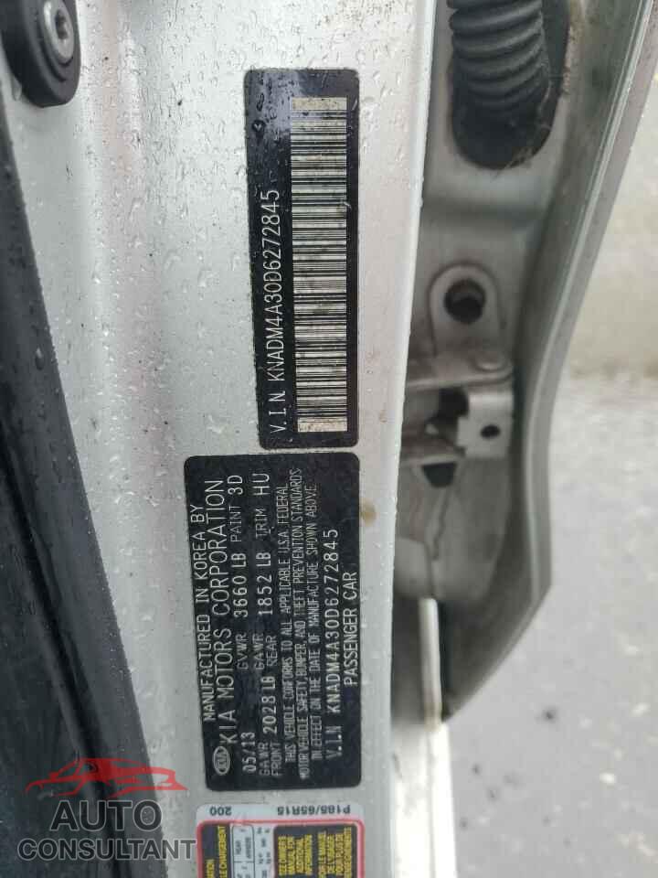 KIA RIO 2013 - KNADM4A30D6272845