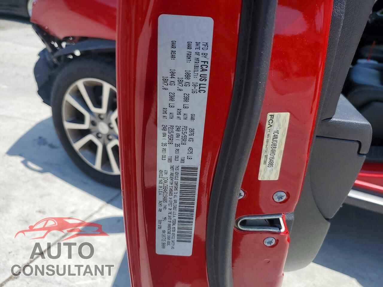 JEEP COMPASS 2017 - 1C4NJDBB4HD154885