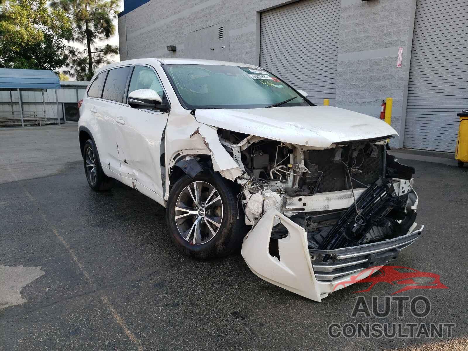 TOYOTA HIGHLANDER 2017 - 5TDZZRFH5HS216241