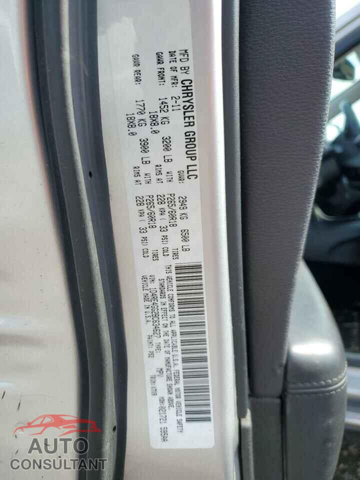 DODGE DURANGO 2011 - 1D4RE4GG2BC634627