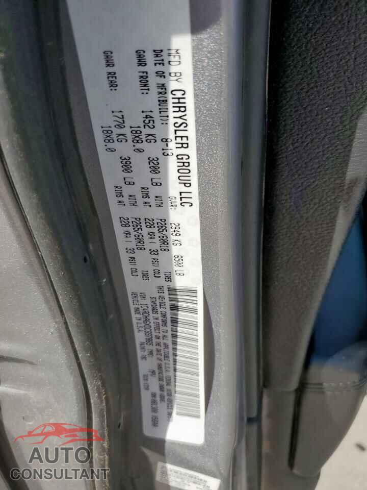 DODGE DURANGO 2013 - 1C4RDHAGXDC697865