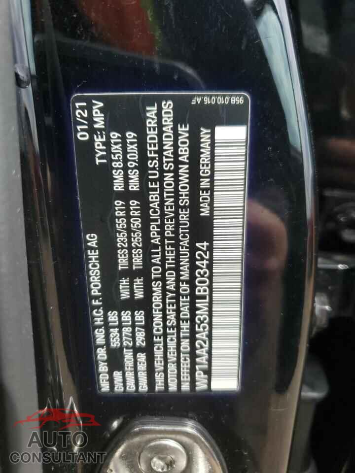 PORSCHE MACAN 2021 - WP1AA2A53MLB03424
