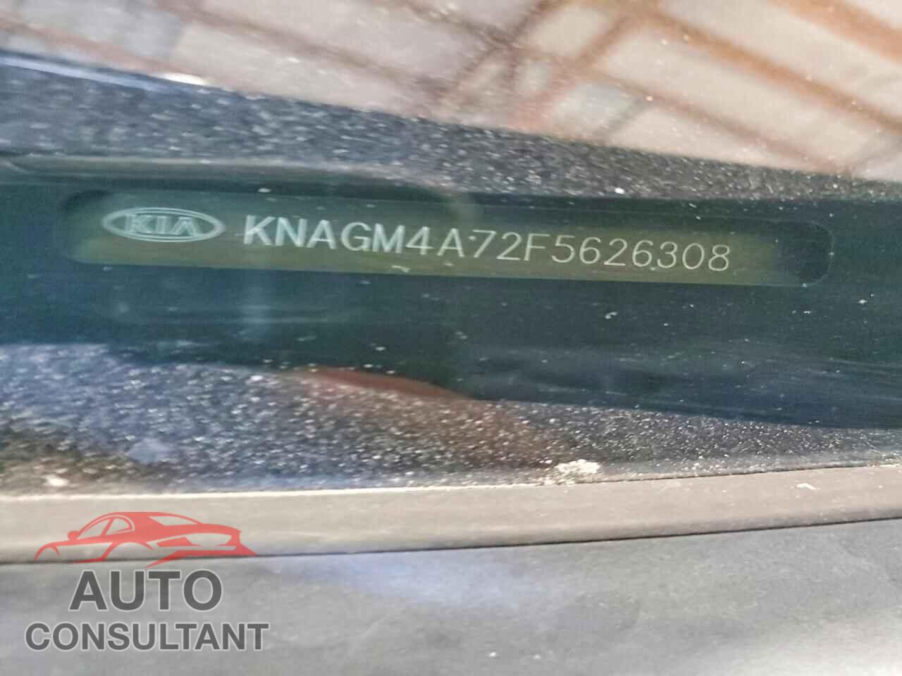 KIA OPTIMA 2015 - KNAGM4A72F5626308