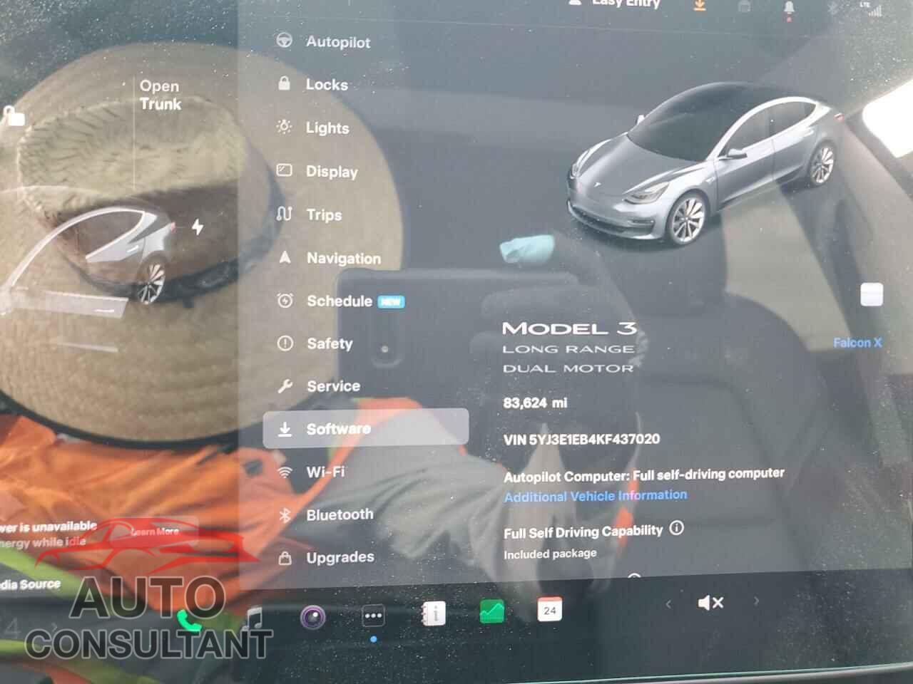 TESLA MODEL 3 2019 - 5YJ3E1EB4KF437020