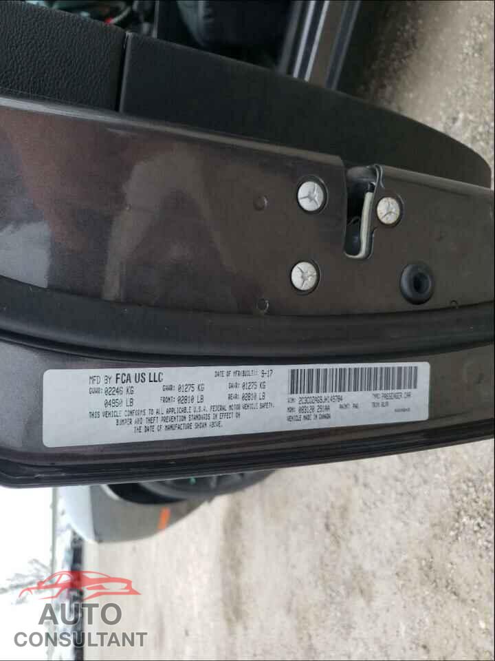 DODGE CHALLENGER 2018 - 2C3CDZAG9JH149784