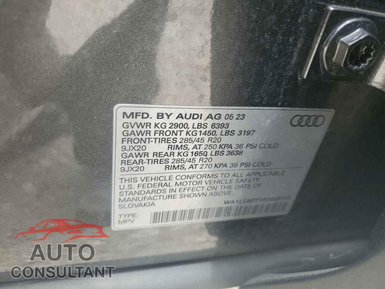 AUDI Q7 2023 - WA1LCBF71PD023112