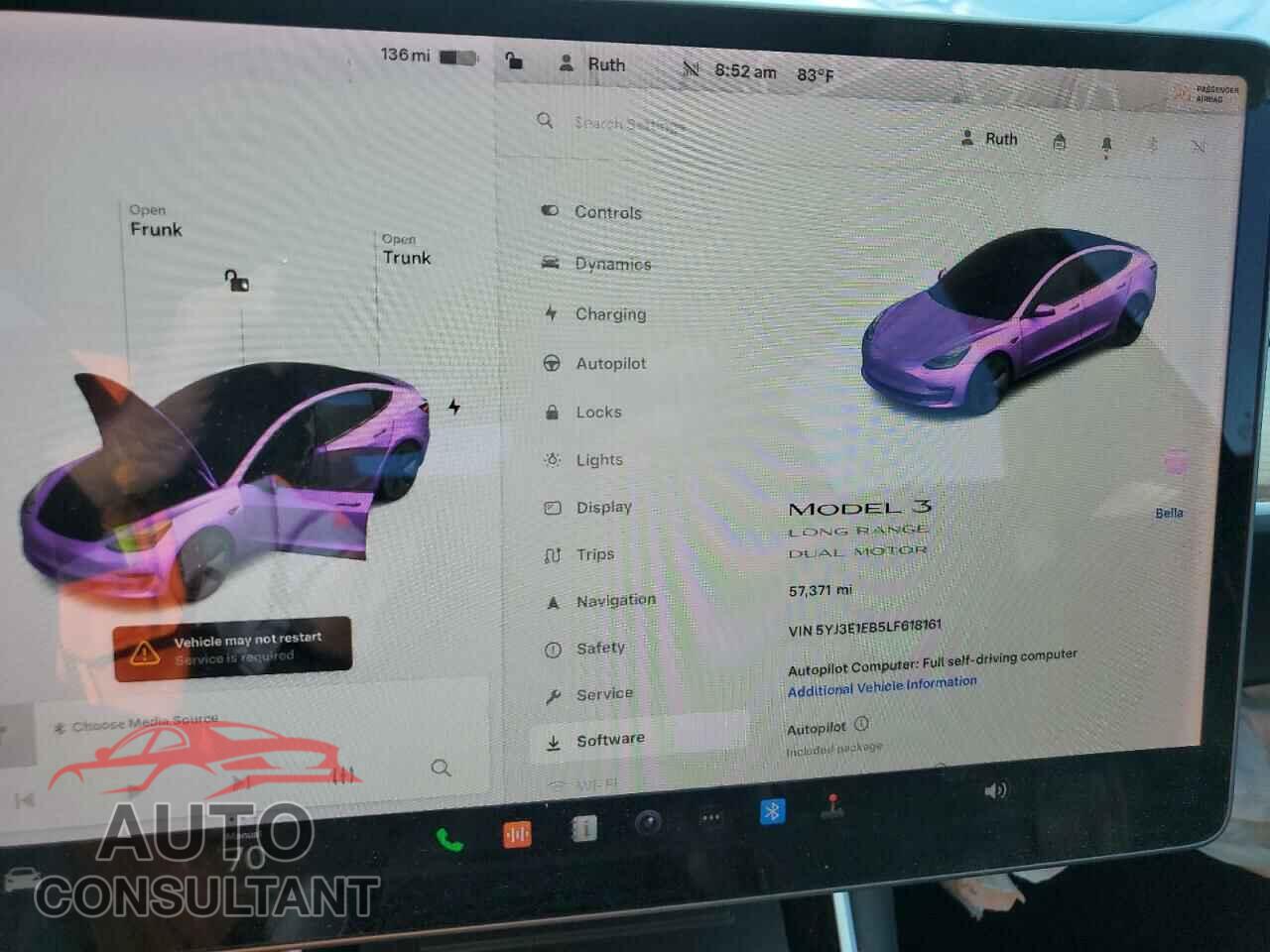 TESLA MODEL 3 2020 - 5YJ3E1EB5LF618161