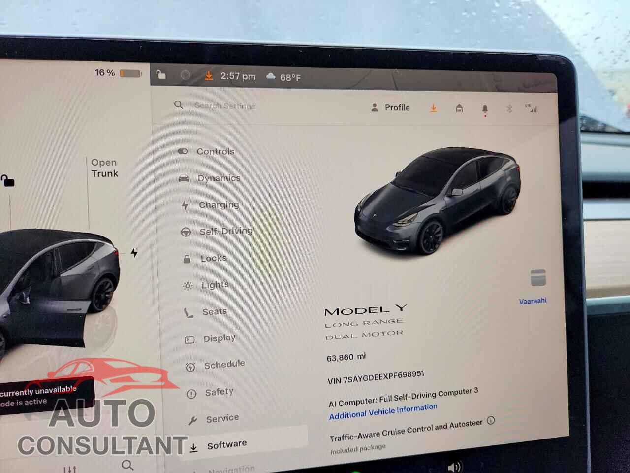 TESLA MODEL Y 2023 - 7SAYGDEEXPF698951