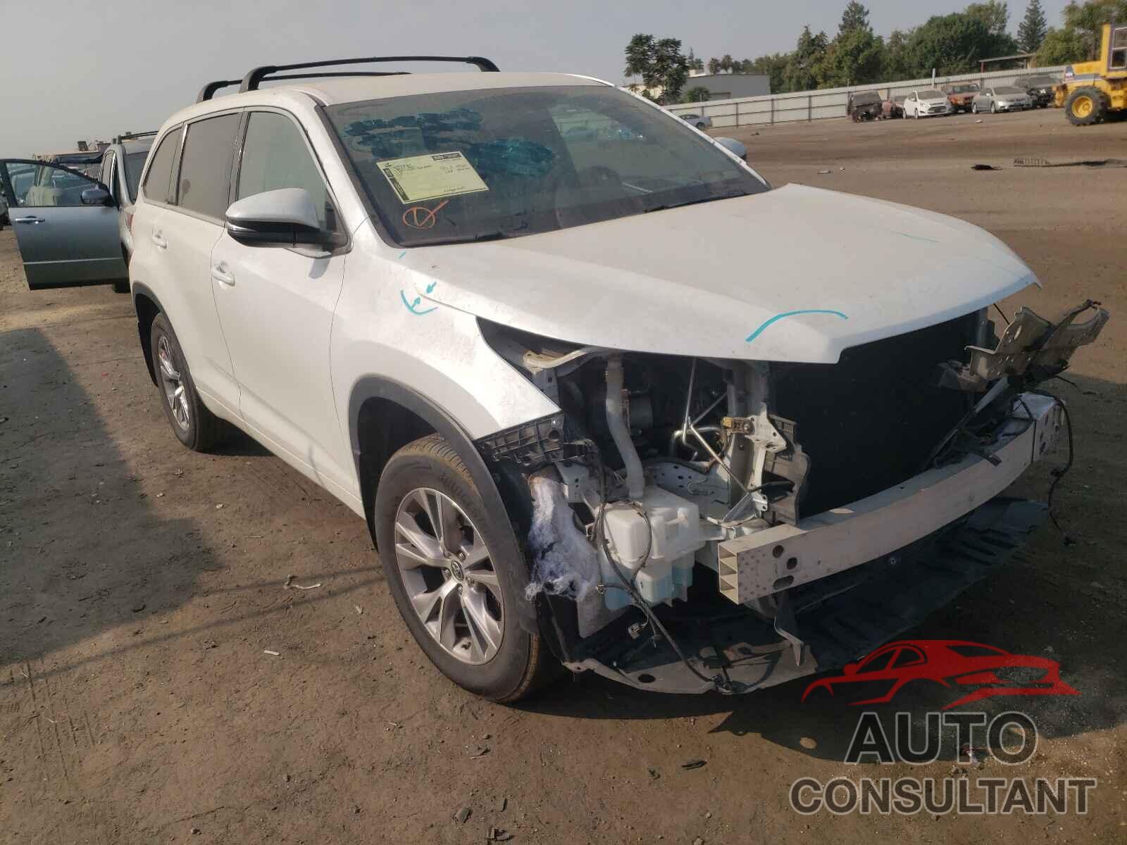 TOYOTA HIGHLANDER 2016 - 5TDZKRFH8GS169242