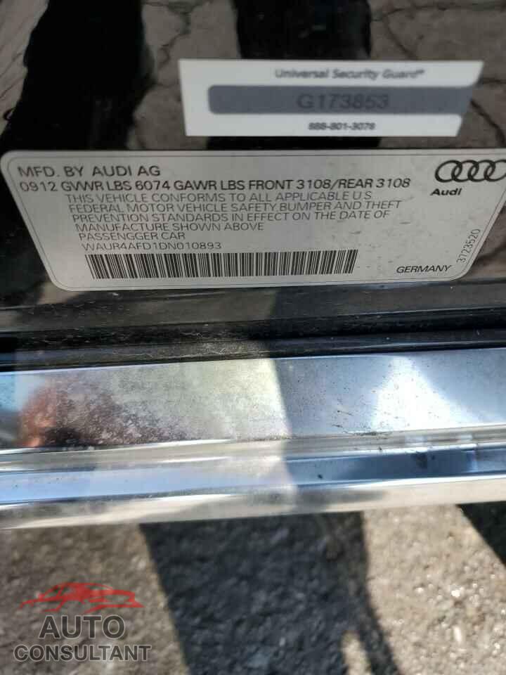 AUDI A8 2013 - WAUR4AFD1DN010893