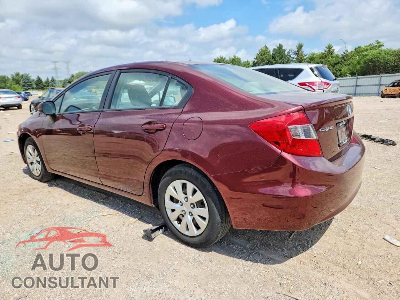 HONDA CIVIC 2012 - 19XFB2F56CE369458