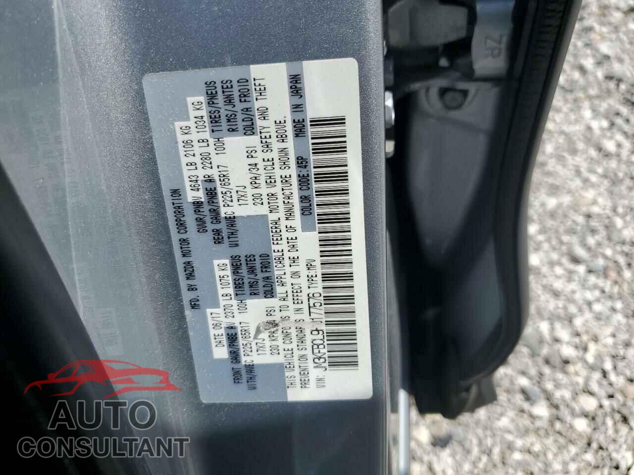 MAZDA CX-5 2017 - JM3KFBCL9H0177576
