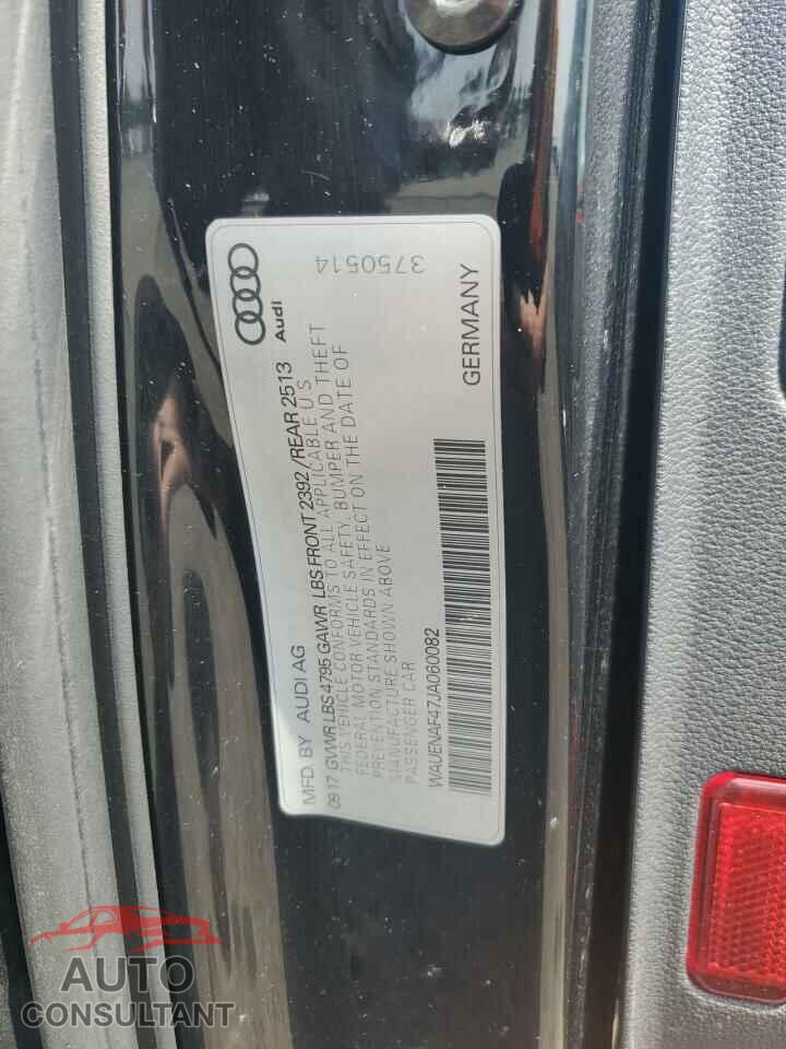 AUDI A4 2018 - WAUENAF47JA060082
