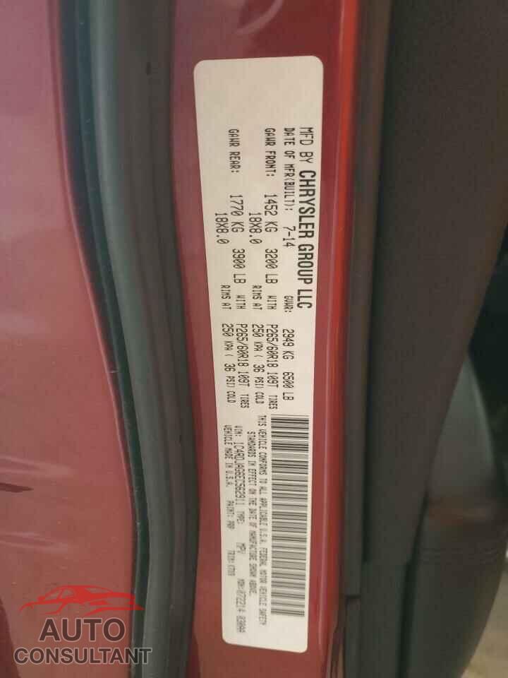 DODGE DURANGO 2014 - 1C4RDJAG6EC562911