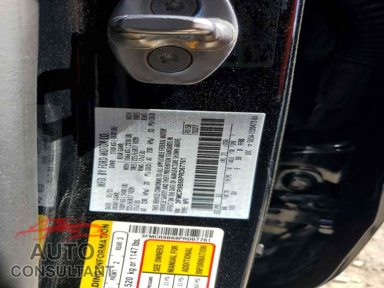 FORD BRONCO 2023 - 3FMCR9B68PRD67761