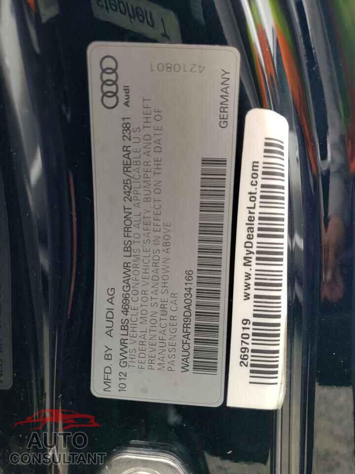 AUDI A5 2013 - WAUCFAFR9DA034166