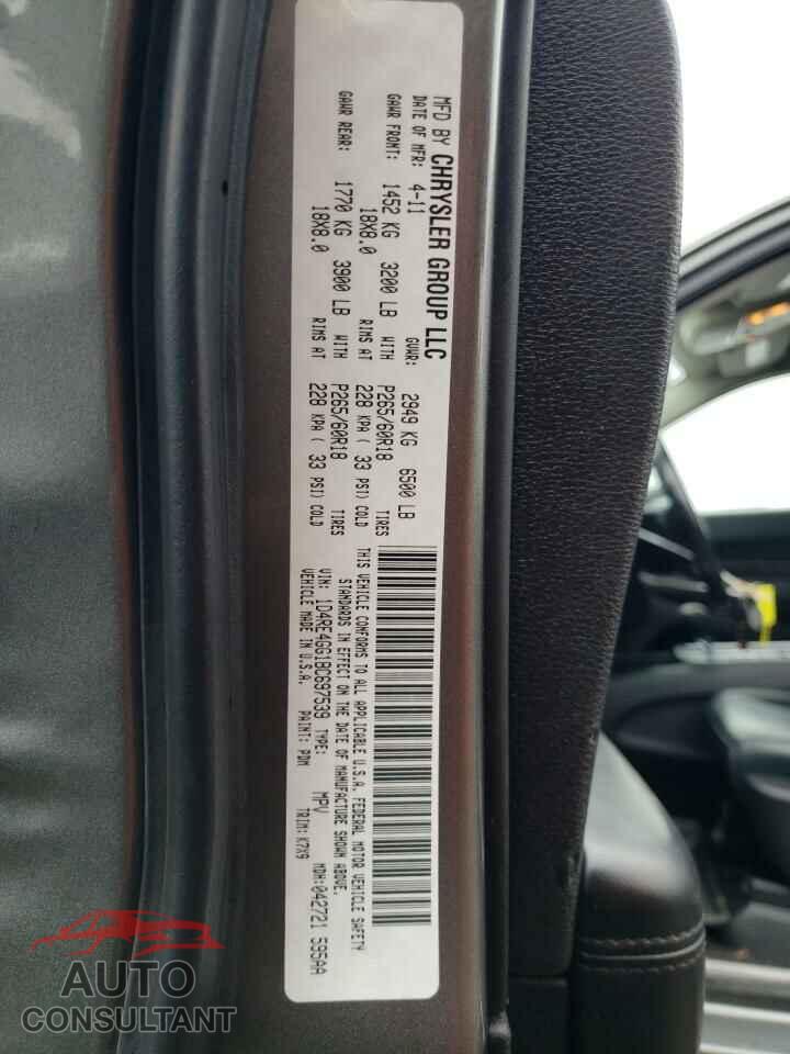 DODGE DURANGO 2011 - 1D4RE4GG1BC697539