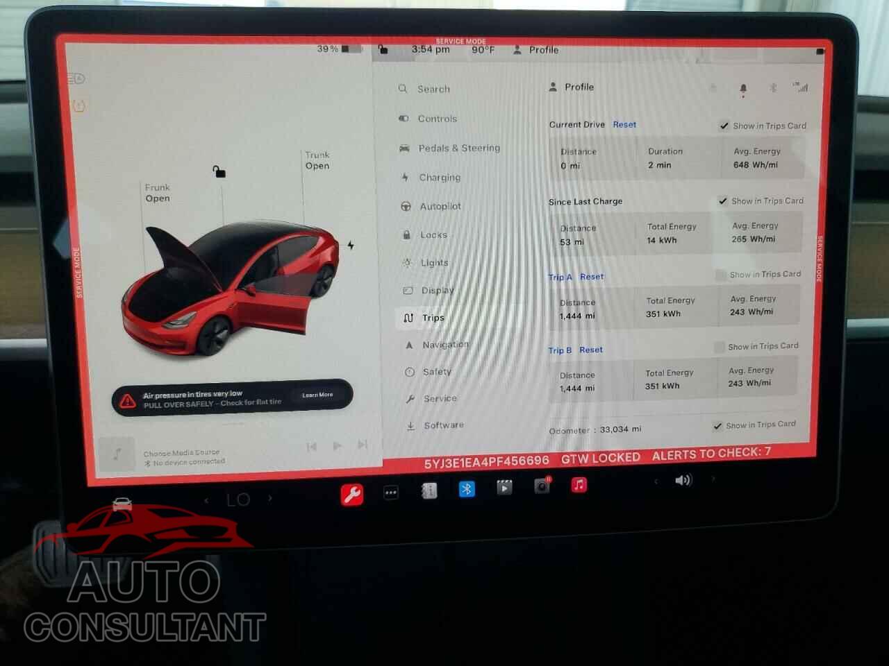 TESLA MODEL 3 2023 - 5YJ3E1EA4PF456696