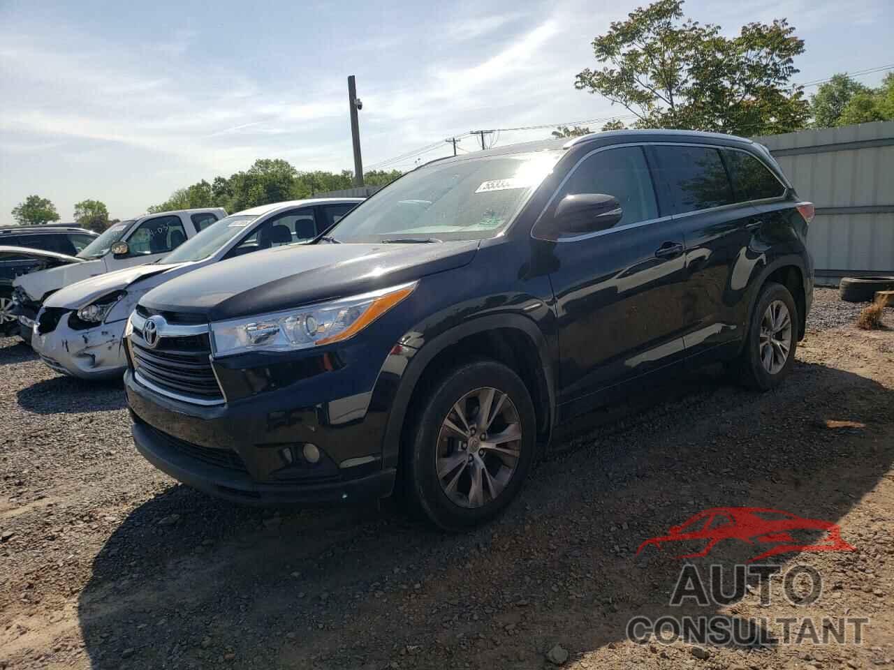 TOYOTA HIGHLANDER 2014 - 5TDJKRFH2ES023445