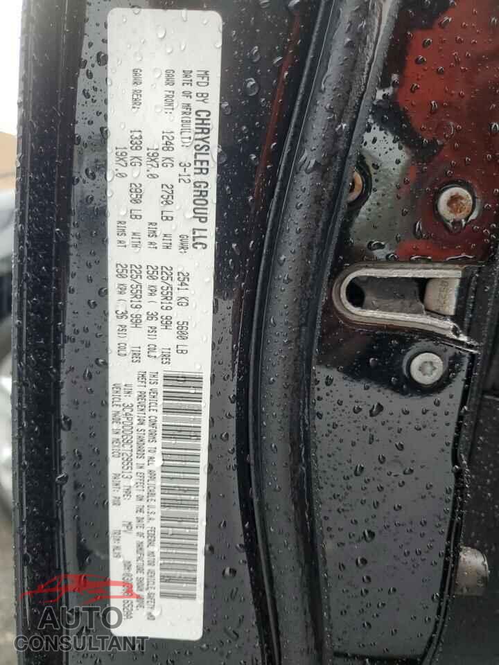 DODGE JOURNEY 2012 - 3C4PDDDG9CT295513