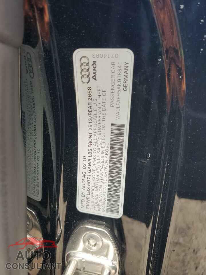 AUDI A5 2010 - WAULFAFH5AN018641