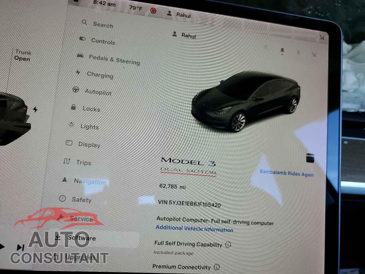 TESLA MODEL 3 2018 - 5YJ3E1EB6JF105420