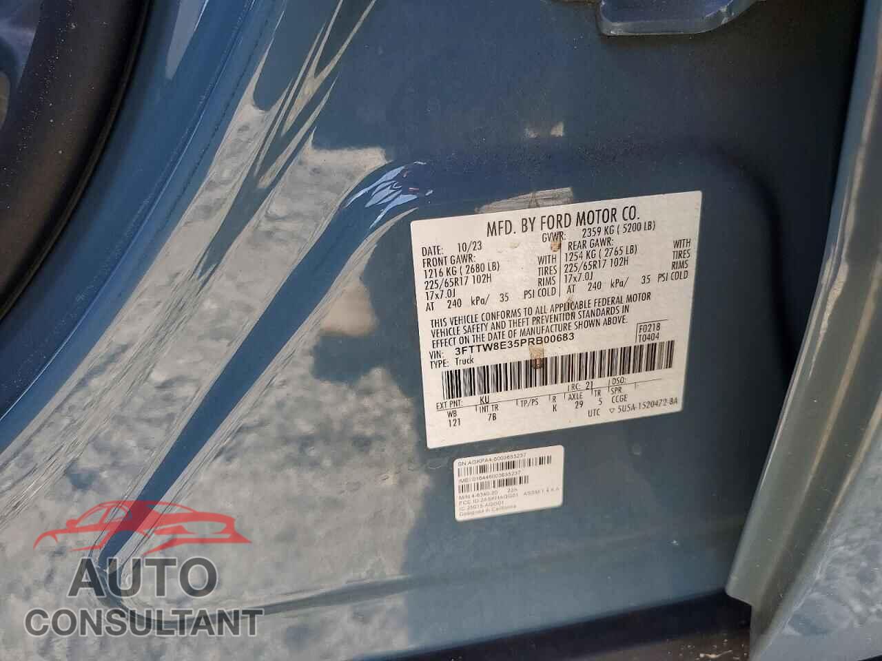 FORD MAVERICK 2023 - 3FTTW8E35PRB00683