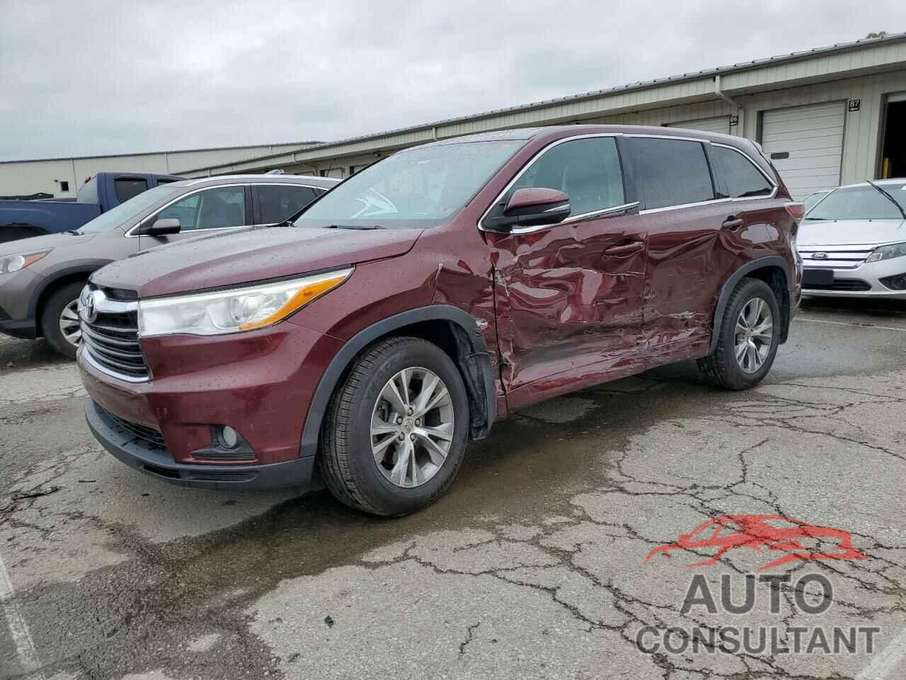 TOYOTA HIGHLANDER 2014 - 5TDBKRFH1ES022503