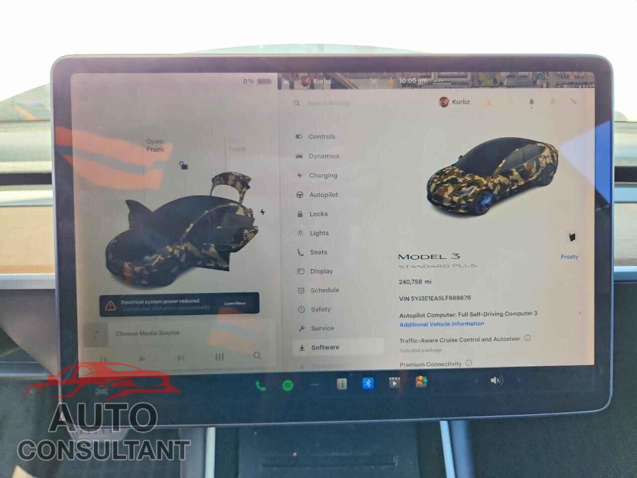 TESLA MODEL 3 2020 - 5YJ3E1EA5LF669876