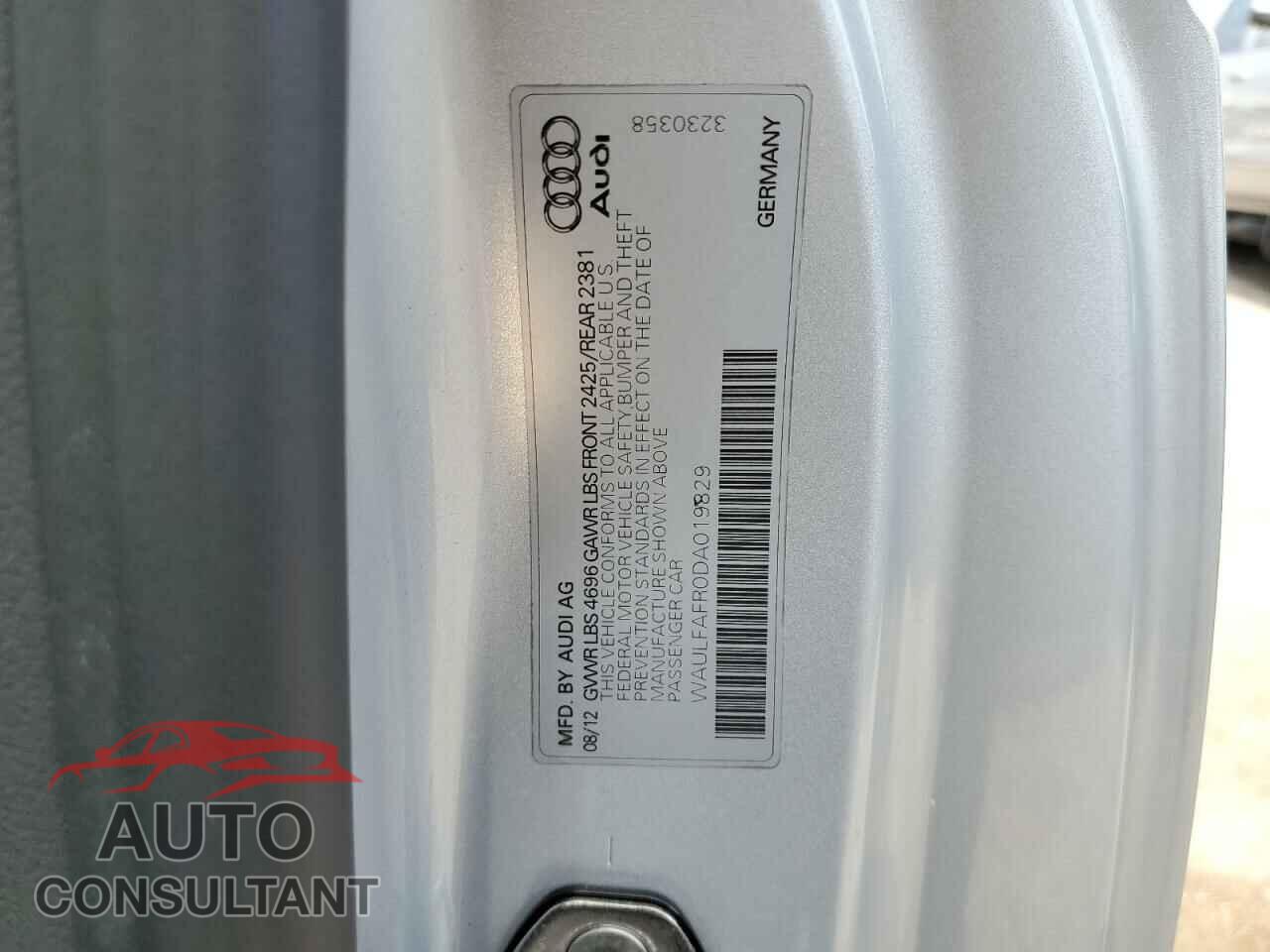 AUDI A5 2013 - WAULFAFR0DA019829